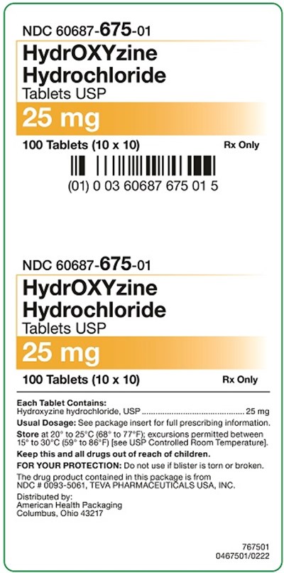 25 mg Carton.jpg 25 mg HydrOXYzine Hydrochloride Tablets Carton - 25 mg Carton